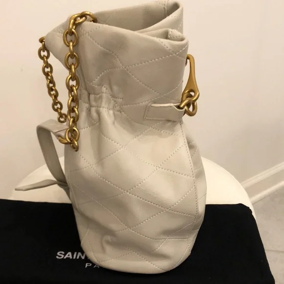 Saint Laurent Le Maillon Quilted Leather Bucket Bag - Picture 6 of 10